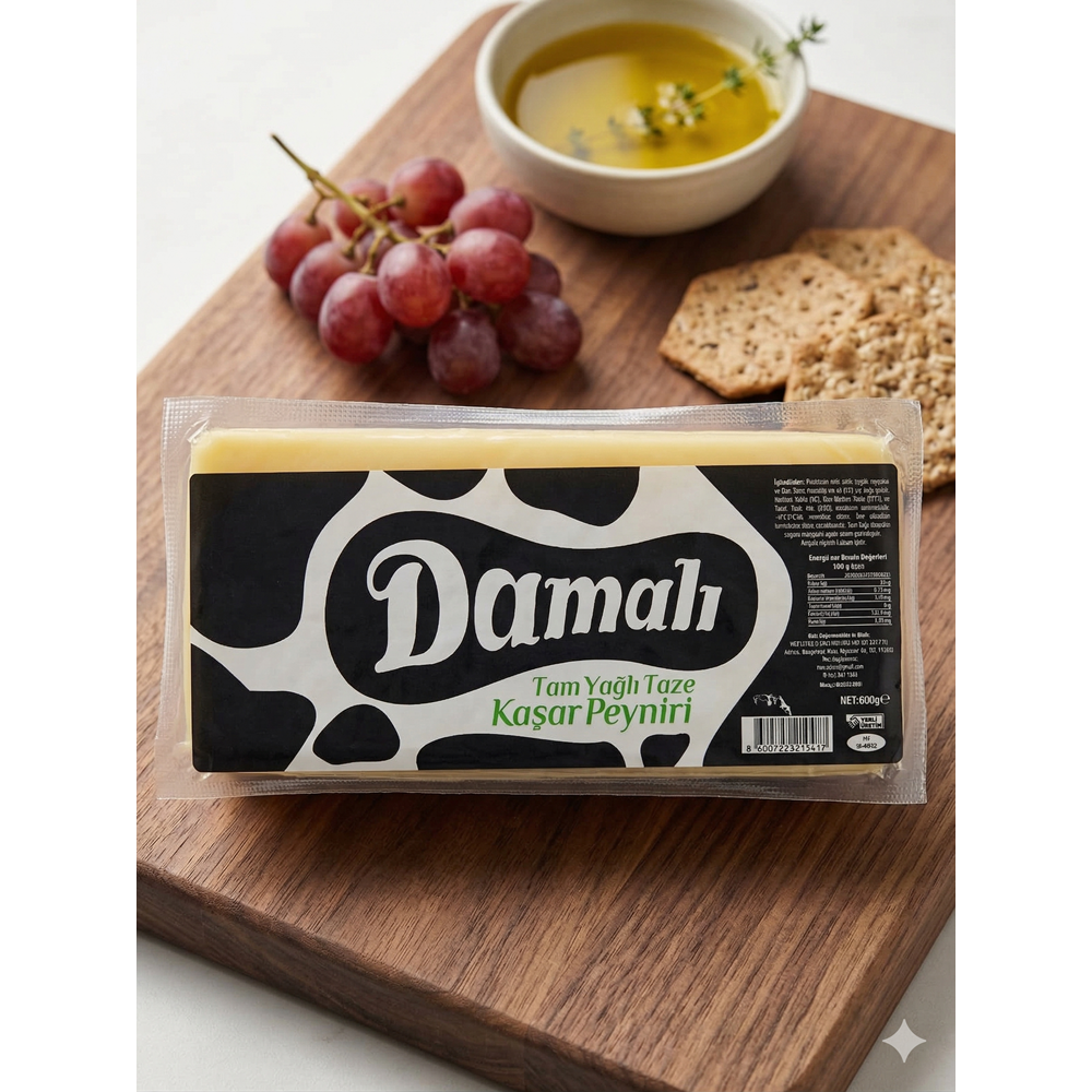 Tam Yağlı Taze Kaşar Peyniri (600gr.)