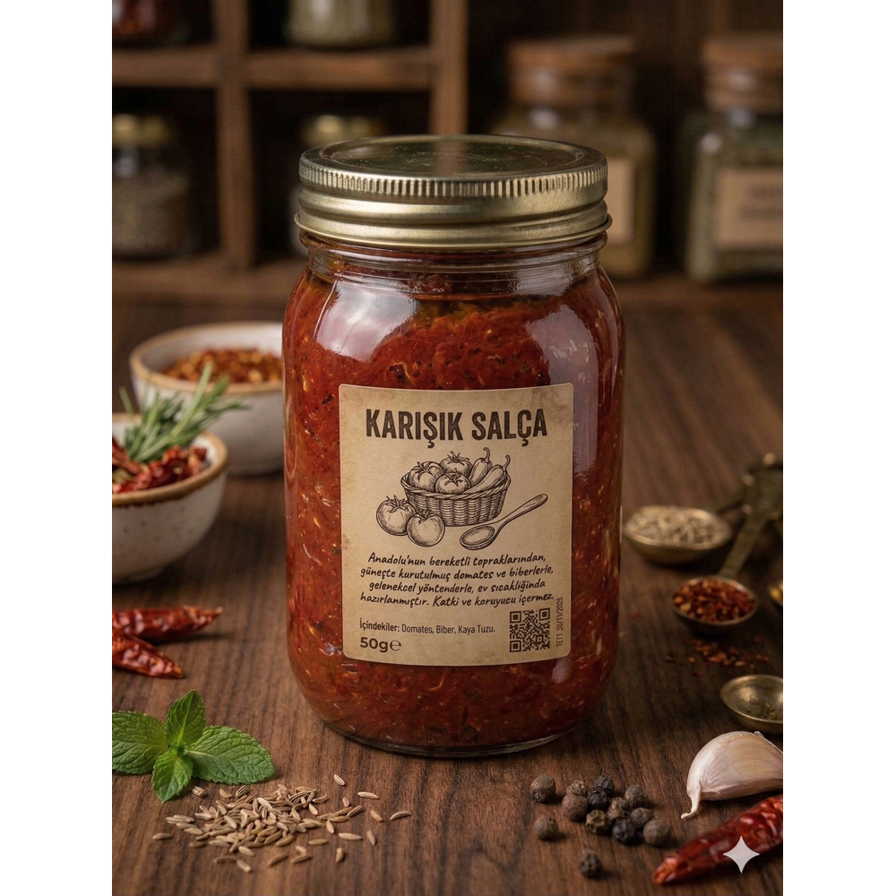 Ev Yapımı Karışık Salça